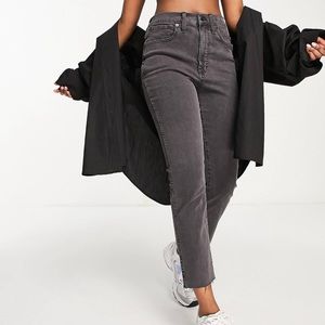 Madewell stovepipe jeans size 28 charcoal